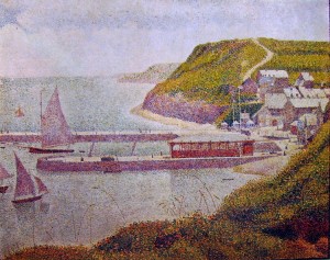 Georges-Pierre Seurat: Il porto di Port-en-Bessen in alta marea, cm. 66 x 81 Parigi Museo d’Orsay.